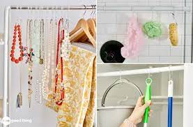 I purchased some shower curtain hooks from home goods (on clearance) and simply fixed a few of them using e6000 glue.ig: 11 Surprisingly Useful Things You Can Do With Shower Rings