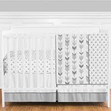 Our be brave crib collection features a 100% linen tailored crib skirt, which adds texture, and an arrow crib sheet, which is whimsical and fun. Sweet Jojo Designs Mod Arrow 4 Piece Crib Bedding Set In Dark Grey Light Grey Buybuy Baby