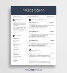 Are you applying for your dream job? Free Cv Template For Word Free Download Career Reload