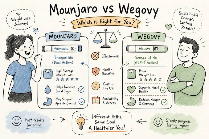 Mounjaro vs Wegovy — The Complete UK Comparison 2026 | UK-Registered Online Pharmacy