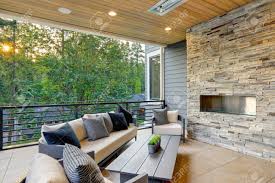 Top picks related reviews newsletter. Luxury Modern House Exterior With Covered Patio Boasting Stone Stock Photo Picture And Royalty Free Image Image 118547119