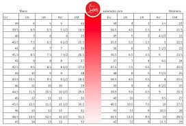 Shoes Size Conversion Chart Soleracks