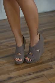 Love These But Would Like In Black Madison Wedge Taupe Piaceboutique Com 34 99 Cute Shoes Heels Shoe Boots