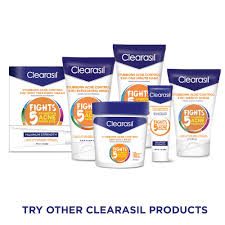 Amazon Com Clearasil Stubborn Acne Control 5in1 Concealing Treatment Cream 1 Oz Pack Of 8 Beauty