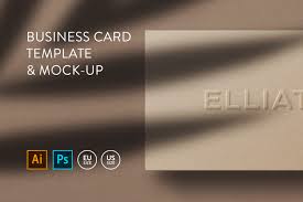Download Business Card Template Mock Up 29 In Business Card Templates On Yellow Images Creative Store Yellowimages Mockups