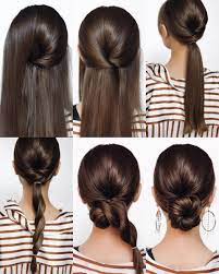 Diy Elegant Straight Hair Wedding Hairstyle For Long Hair Long Hair Diy Wedding Hairstyles Tutorial Long Hair Styles