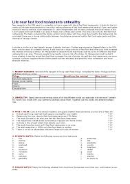 For better or for worse (mostly worse), junk food is now available all. Fast Food Ingles Exercicios Docsity