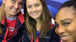 Sure, Lauren Davis didn't play at the Fed Cup, but she still totally  crushed it