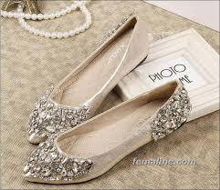 28 Glamorous Flat Wedding Shoes Can Make You Comfort And Style Rhinestone Wedding Shoes Wedding Shoes Lace Wedding Shoes Low Heel