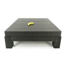 Espresso square coffee table furniture with 4 storage open drawer for living room china sofa made in. 80 Off Crate Barrel Crate Barrel Square Coffee Table Tables