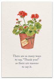 Thank you for the flowers you sent me while i was in hospital. Geranium Thank You Card Cardthartic Com Flower Quotes Flower Meanings Meaning Of Life