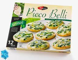Piccolinis spinat / pizza mit spinat rezept lecker / 45 of 5 (27) 450 piccolinis. Riggano Picco Belli Mini Pizza 12x 30g Von Aldi Sud