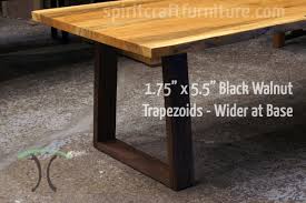 137 x 42 to 32 x 1 7/8 live edge elm dining table/bar wood slab! Table Legs And Bases For Hardwood Slab Table Tops