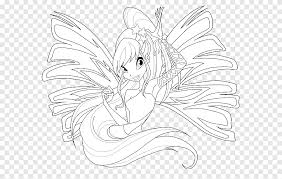 Winx club coloring pages stella. Stella Bloom Flora Tecna Sirenix Bloom Winx White Monochrome Png Pngegg
