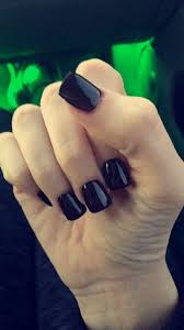 Short Black Acrylic Nail Ideas Short Black Acrylic Nails Short Square Acrylic Nails Square Acrylic Nails Black Acrylic Nails
