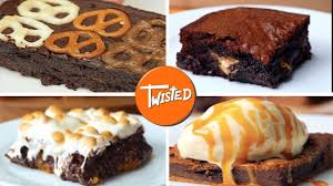 6 Creative Brownie Recipes Twisted Brownie Recipes Creative Brownie Recipes Chocolate Brownies Easy