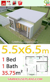 And we have a wide variety of duplex house plan types, styles and sizes to choose from including ranch house plans, one story duplex home floor plans an 2 story house plans. House Design Plans 5 5x6 5 With One Bedroom Flat Roof Samhouseplans