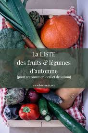 Fruits Et Legumes D Automne Pour Vous Aider A Consommer Local Et De Saison Bloomers Eco Legumes Automne Fruits Et Legumes Liste Des Fruits Et Legumes