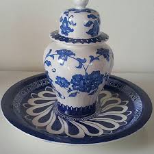 Narli Takim Fiyat Icin Dm Cini Cini Cinitabak Tabak Plate Nar Bereketnari Evdekorasyonu Yemek Mutfak Mutluyumcunk Blue And White Decorative Jars Jar