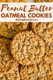 Fantastic Chewy Peanut Buttery Peanut Butter Oatmeal Cookies That Everyone Will L Peanut Butter Oatmeal Cookies Peanut Butter Cookie Recipe Easy Peanut Butter