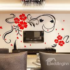 In the first photo, you will see how to add the stickers on the walls of the living room and to have nice decoration here. Wall Art 3d 87 Off Wall Stickers Living Room Wall Stickers Home Decor Wall Paint Designs