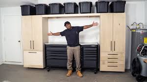 Garage cabinets, garage flooring, tool storage, overhead storage Garage Cabinets Storage Step By Step Diy Tutorial