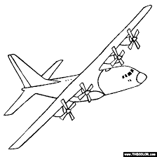 Lockheed C 130 Hercules Military Transport Plane Plane Drawing Airplane Coloring Pages Airplane Drawing