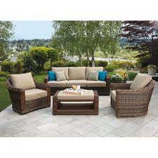 Ove Decors Chatham 4 Pc Seating Group Patio Furniture Layout Outdoor Fireplace Patio Patio Furniture Sets