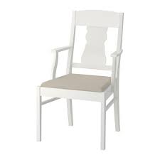 Ingatorp Armchair White Nordvalla Beige Ikea Ikea Chair Ikea Dining Chair