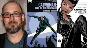 Batman Caped Crusader Episode 3 is written by Ed Brubkaer Everyone should  check out Catwoman(2001) by Ed Brubaker and Darwyne Cooke. It will be  available in Compact format