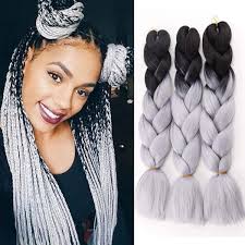 22 silver grey hair extensions body wave gray hair weaves. Amazon Com Jumbo Braids Ombre 2tone Synthetic Kanekalon Hair Extensions For Diy Crochet Box Braiding Black Silver Gray 3pcs 100g Pcs 24inches Beauty Personal Care