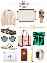 You can ask for something that will have sentimental value attached to it. 19th Birthday Wishlist