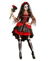 Cl788 dia de los muertos mexican day of the dead skull spanish halloween costume. Dia De Los Muertos Bride Costume For Halloween Karneval Universe