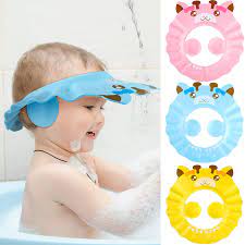 My son's was stubborn and i also gently used a plastic straight comb to peel it up. Buy 3 Pieces Baby Shower Cap Adjustable Baby Bath Visor Infant Bathing Protection Cap Safe Shampoo Shower Hat With Ear Protection Baby Hair Washing Aids For Baby Toddler Children Kids Blue Yellow