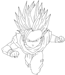Dragon ball z cartoon character coloring pages and worksheets for kids to keep them interested and busy. Dragon Ball Z Gohan Coloring Pages Coloring Home