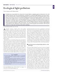 Another type of motion detection technology detects blocked signals. Pdf Ecological Light Pollution