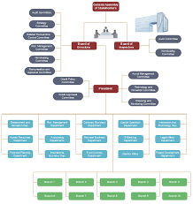 Banking Org Chart Template