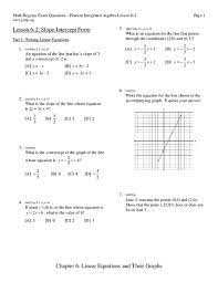 D gina wison (all thing algebral 2013. Graphing Linear Equations By Slope Intercept Worksheet Answers Gina Wilson Tessshebaylo