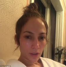 pics jennifer lopez with no makeup — stunning on set. Jennifer Lopez 47 Goes Makeup Free On Instagram Daily Mail Online