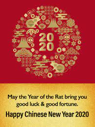 You would like to send some greetings and wishes to loved ones for chinese new year? The Year Of Golden Rat Happy Chinese New Year Card For 2020 Birthday Greeting Cards By Davia