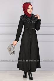 Yakasi Kurklu Suet Pardesu 3429ah193 Siyah Moda Selvim Moda Stilleri Giyim Moda