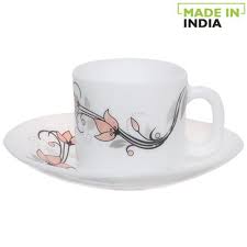 Select the department you want to search in. Buy Laopala Chai Opalware Coffee Cup Saucer Set Regular Scarlet Blooms Online At Best Price Bigbasket