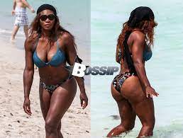 Ayeeeeeeeee Serena Williams Shows Off Her Bikini Body On Miami Beach Serena Williams Spent Her Humpday Flexing Her B Serena Williams New York Marathon Bikinis