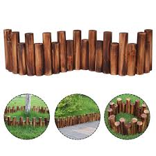 Is there a natural stained wood product available in wood edging? Thg Anti Corrosion Wood Log Lawn Grass Edging Garden Flower Bed Border Fence Decor Buy From 62 On Joom E Commerce Platform