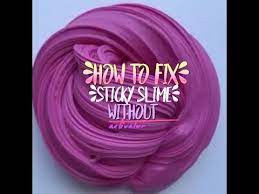 Keep kneading until the slime no longer feels sticky. How To Fix Sticky Slime Without Slime Activator Youtube