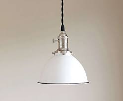 Soft and delicate, the lights. Pendant Light Fixture White Vintage Industrial Porcelain Enamel Dome Shade
