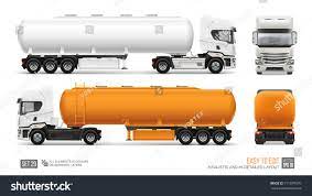 Download Blank Fuel Tanker Truck Vector Template Water Or Gasoline Orange Tank Truck Trailer Template Isolated On Fuel Truck Corporate Identity Design Tanker Trucking