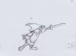 The sheriff taxes friar tuck and a family of rabbits. 2d Traditional Animation Rabbit Milt Kahl Animation Sketches Disney Sketches Disney Art