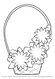 If you draw real fruit, you'll also get practice with creating a still life. Learn How To Draw Flowers Basket For Kids Flowers Step By Step Drawing Tutorials Flower Drawing Easy Flower Drawings Basket Drawing