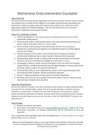 All cover letters should be tailored to suit that particular job. Http Www Dvconnect Org Wp Content Uploads Crisis Intervention Cousnellor Jo Advertisement Pdf